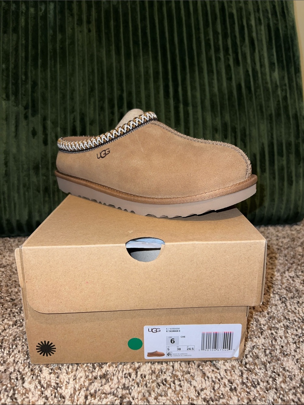 UGG TASMAN II - Chestnut Slip-On Suede Mule
